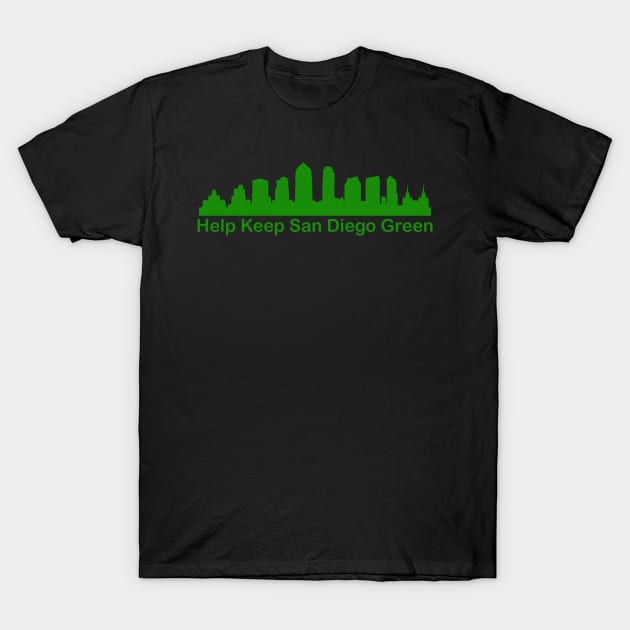 Help Keep San Diego Green - Recycle T-Shirt by PeppermintClover